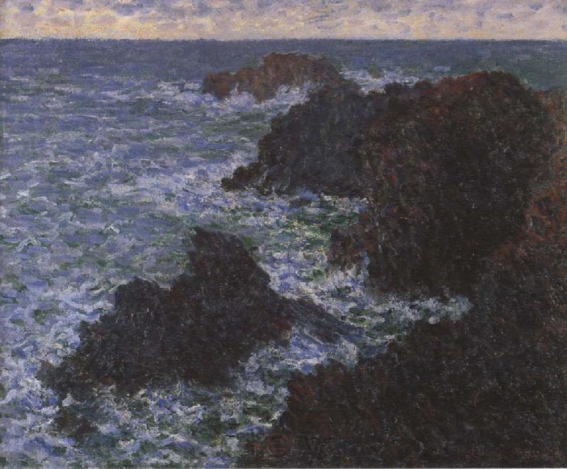 Claude Monet The Rocks of Belle-lle Spain oil painting art